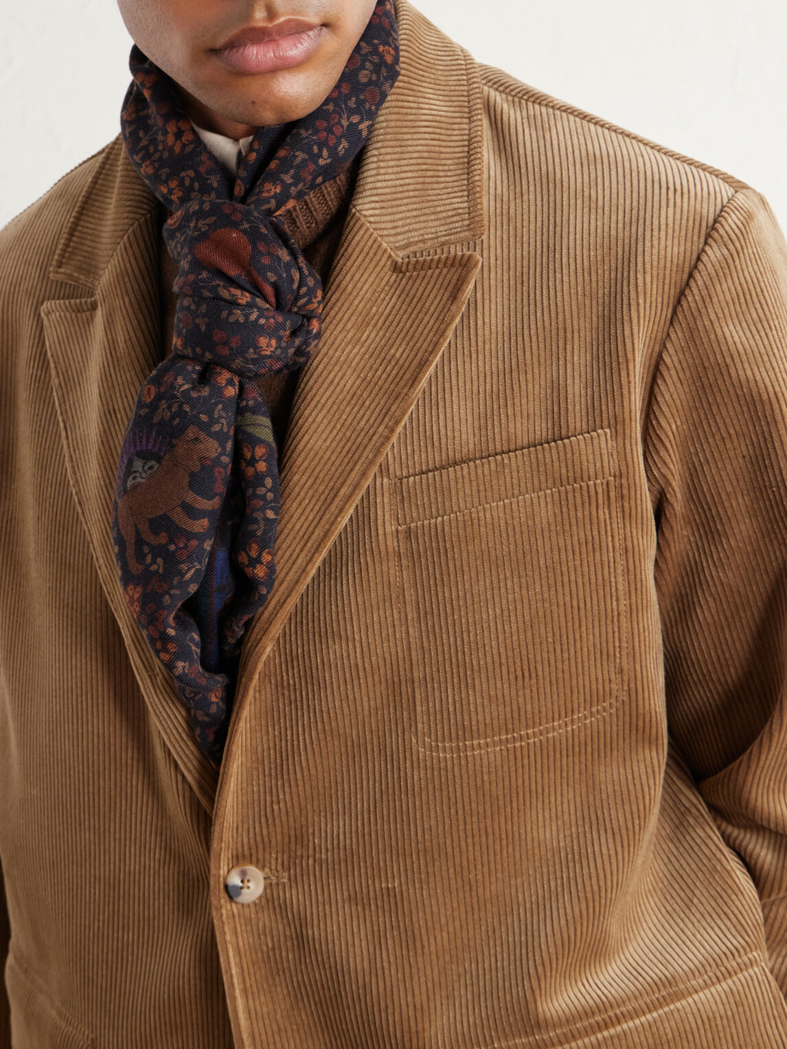 De Bonne Facture - Printed Wool-Twill Scarf