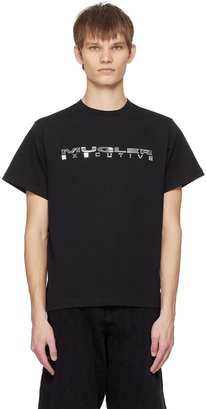 Photo: Mugler Black Appliqué T-Shirt