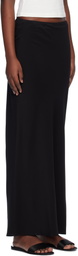 Matteau Black Bias Elastic Midi Skirt