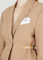 Multi Buttonhole Blazer in Brown
