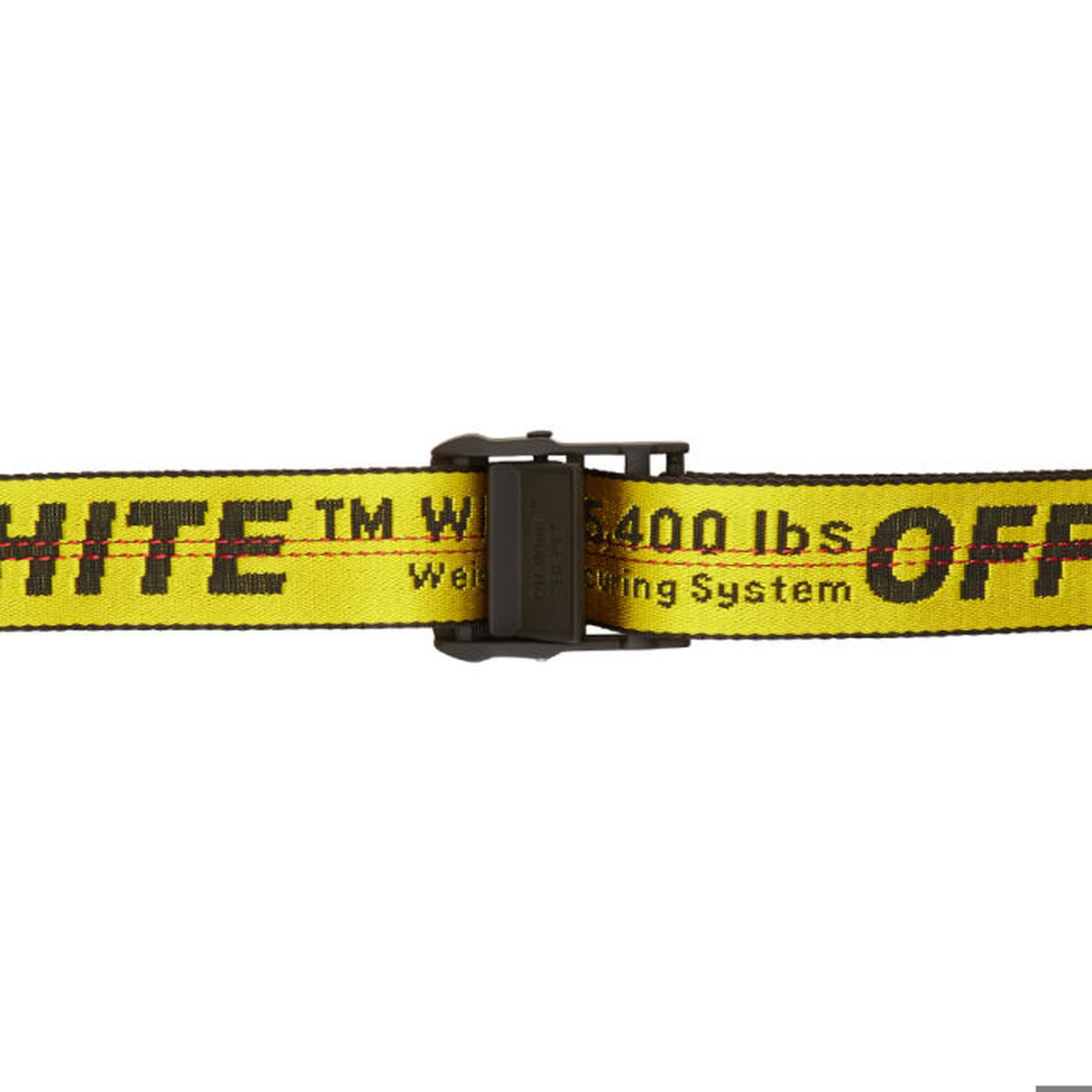 Off-White Yellow Industrial Belt Off-White