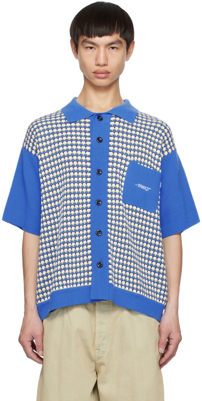 Photo: Awake NY Blue Embroidered Shirt