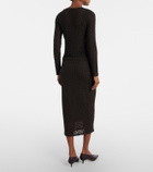 Velvet Mia lace midi skirt