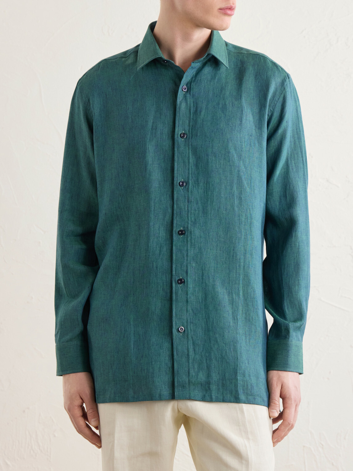 Charvet - Linen Shirt - Green