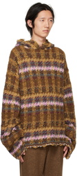 VITELLI Multicolor Distressed Hoodie