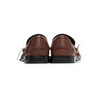 JW Anderson Brown and Beige Antick Stitch Loafers