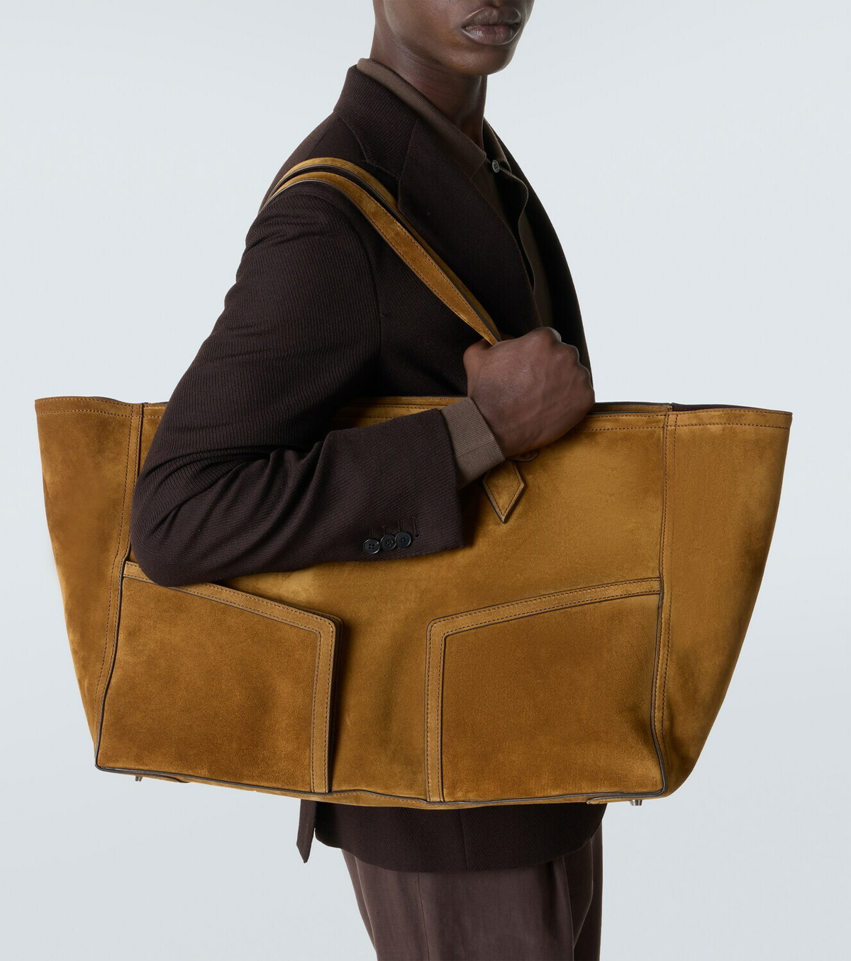 Métier Sergeant suede duffel bag