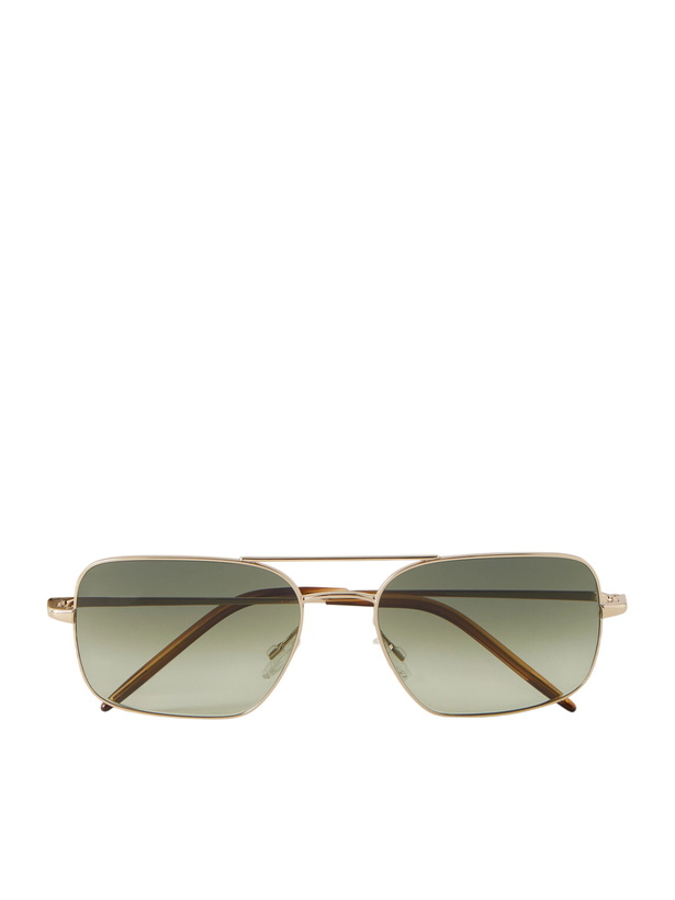 Photo: Oliver Peoples - Victory II Aviator-Style Gold-Tone Sunglasses
