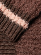 A Kind Of Guise - Ribbed-Knit Virgin Wool-Blend Cardigan - Brown