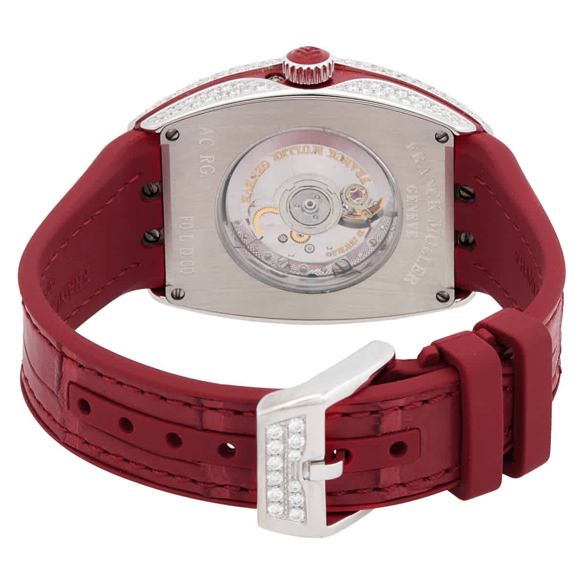 Franck Muller Vanguard Moonphase Quartz Diamond Ladies Watch V32SCATFOLDCD(ACRG)