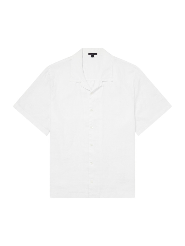 Photo: James Perse - Convertible-Collar Linen Shirt - White