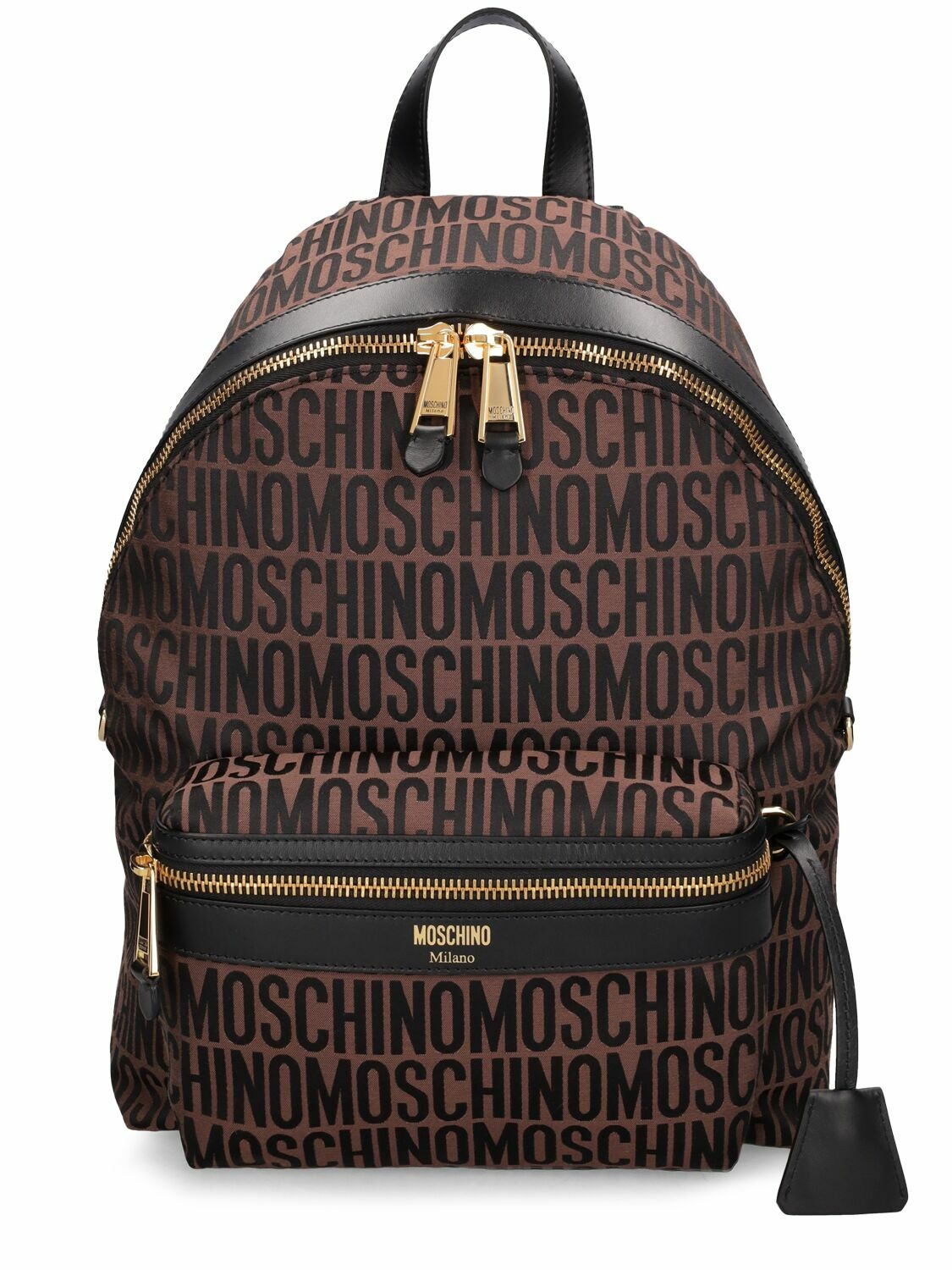 Photo: MOSCHINO - Moschino Logo Nylon Jacquard Backpack