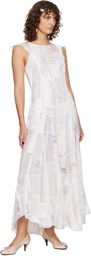 Collina Strada White Deadstock Primrose Maxi Dress