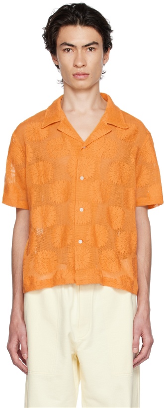 Photo: Bode Orange Sunflower Shirt