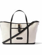 TOM FORD - Leather-Trimmed Canvas Tote Bag