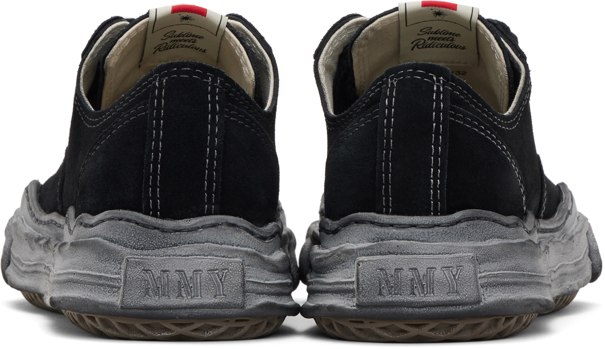 Maison MIHARA YASUHIRO Black Hank OG Sole Suede Low-Top Sneakers