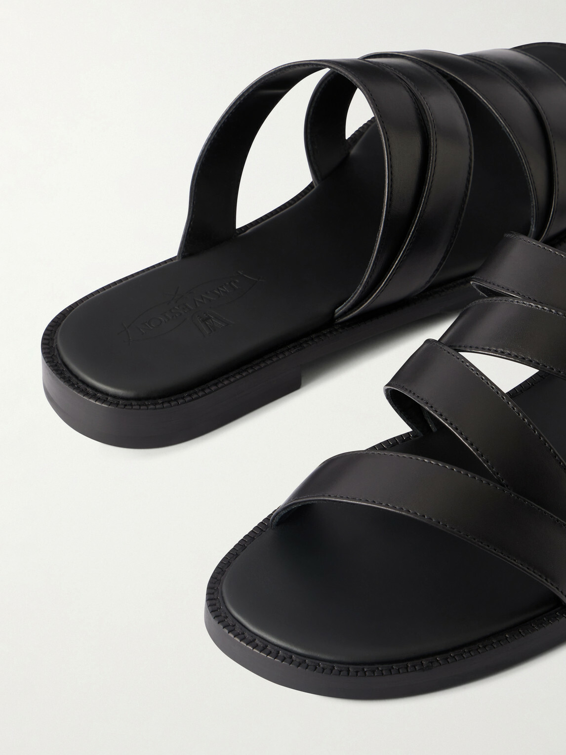 J.M. Weston - Leather Sandals - Black