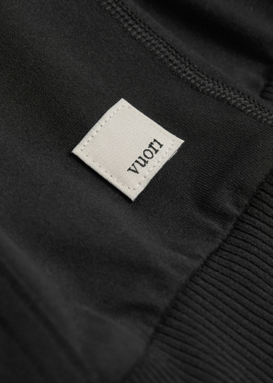 Vuori Halo Modern Hooded Jersey Sweatshirt Black