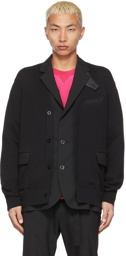 Sacai Black Suiting Mix Blazer