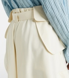 Loewe Cotton and silk gabardine miniskirt