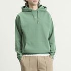 Drôle de Monsieur Men's Drole De Monsieur Classic Slogan Hoodie in Water Green