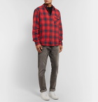 Nudie Jeans - Sten Checked Cotton-Flannel Shirt - Red