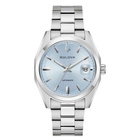 Bulova Surveyor Automatic Light Blue Dial Mens Watch 96B469