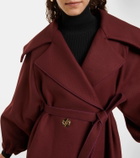 Patou Belted double-breasted wool-blend coat