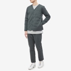 Snow Peak Men's Flexible Insulated Cardigan in Forest Green