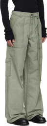 Ann Demeulemeester Green Monder Workwear Comfort Cargo Pants