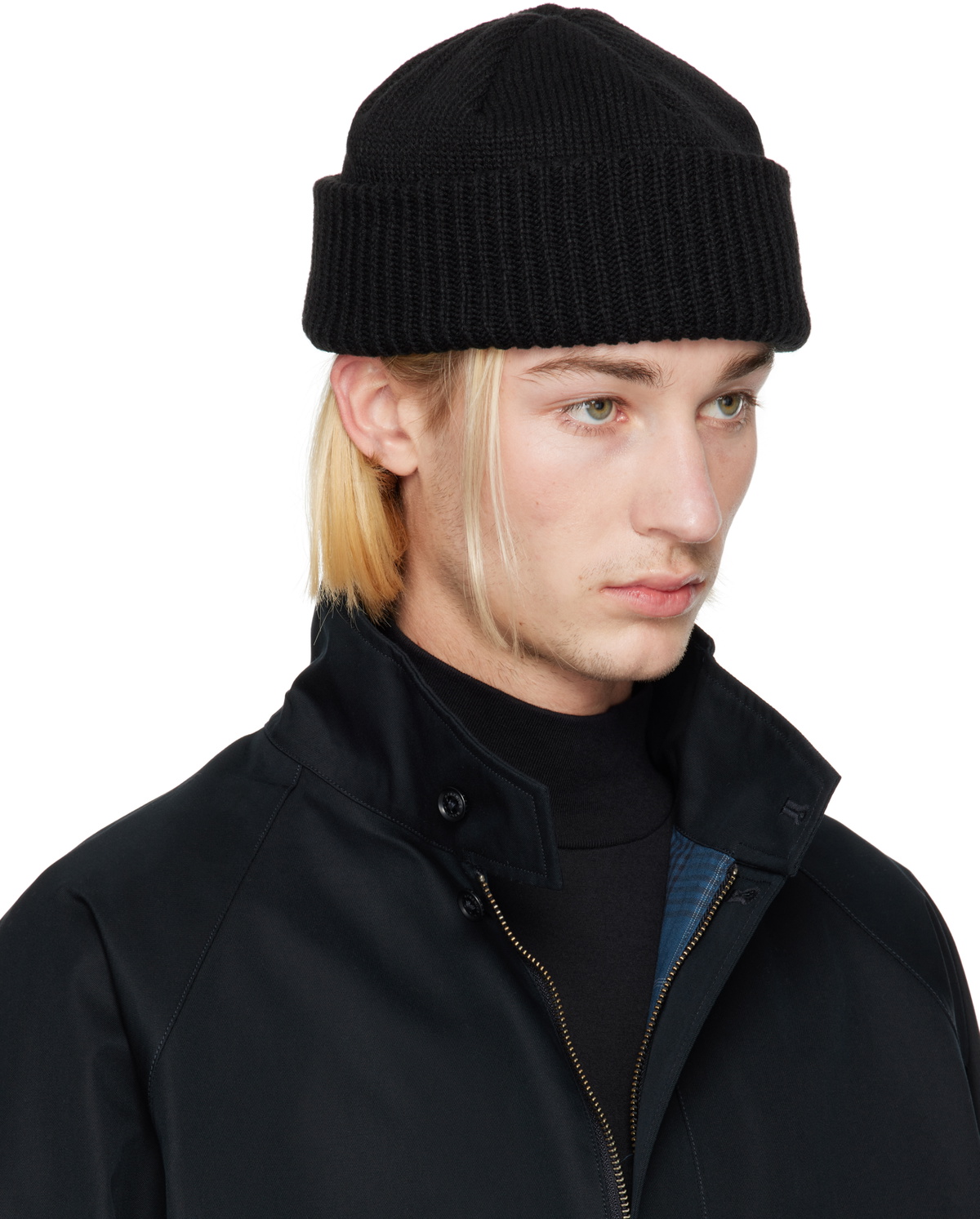 nanamica Black WINDSTOPPER Beanie