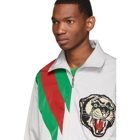 Gucci Grey Oversize Panther Jacket