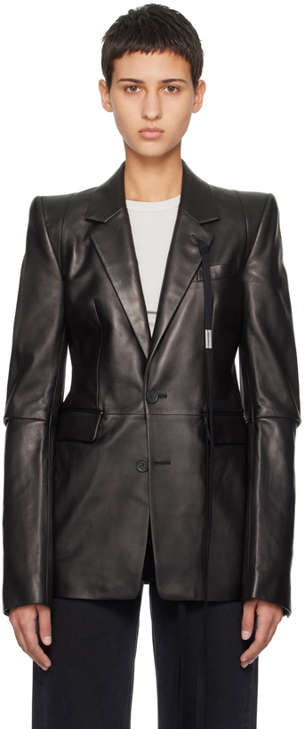 Photo: Ann Demeulemeester Black Nathan Leather Jacket