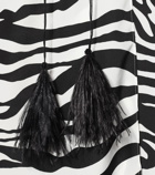 The Attico - Lauren zebra-print maxi dress