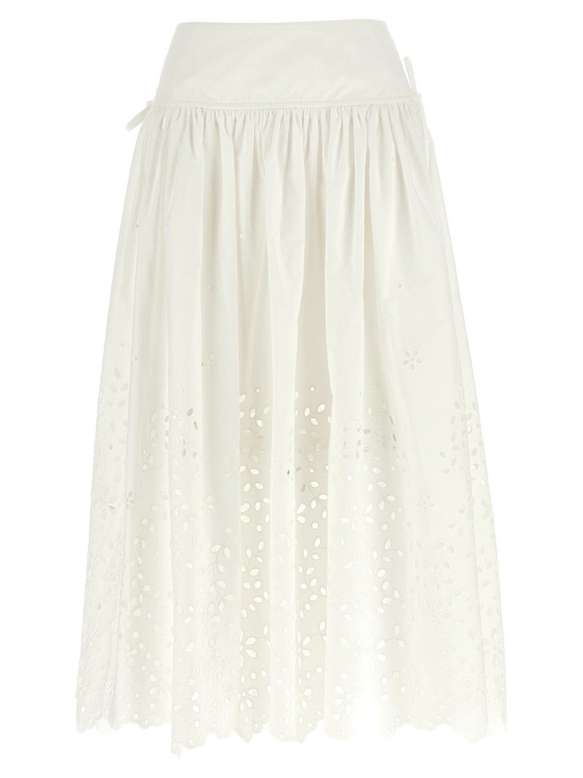 Self-Portrait Multicolor Polyester Midi Skirt