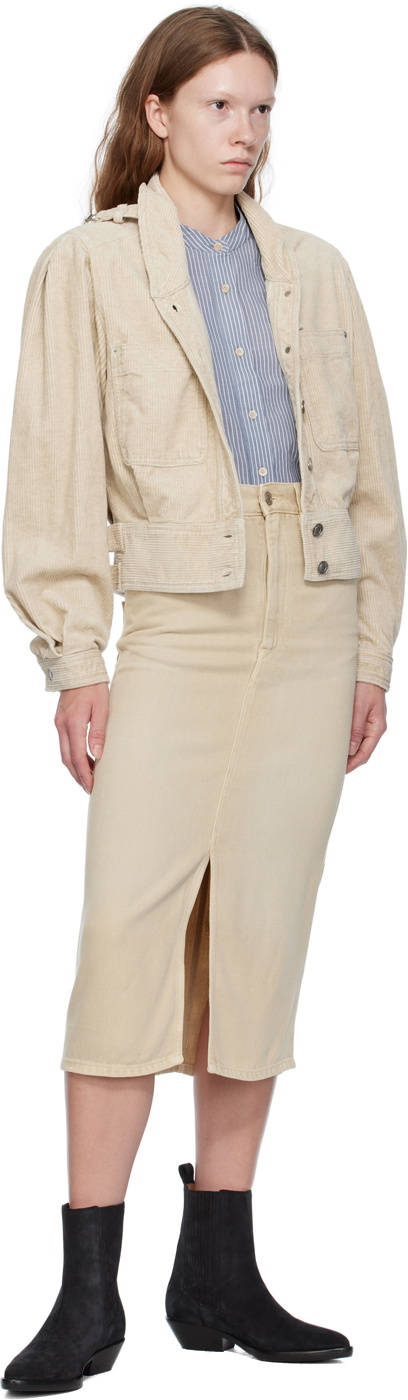 ISABEL MARANT ÉTOILE ベージュジャケット Isabel Marant Etoile Beige Rashane Jacket Isabel Marant Etoile