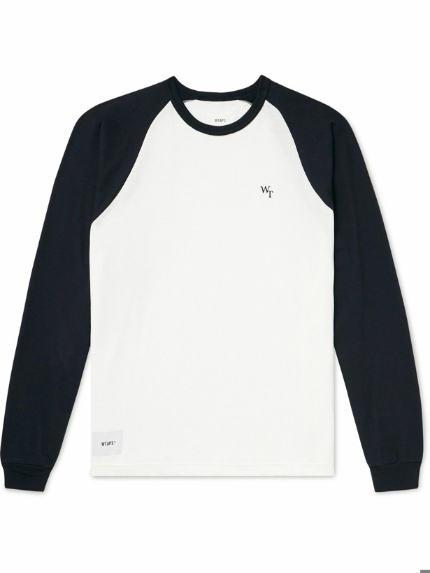 Photo: WTAPS - Logo-Embroidered Cotton-Blend Jersey T-Shirt - Black