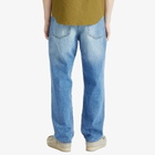 Paul Smith Men's Relaxed Fit Embroidered Stripe Denim Jeans in Blue