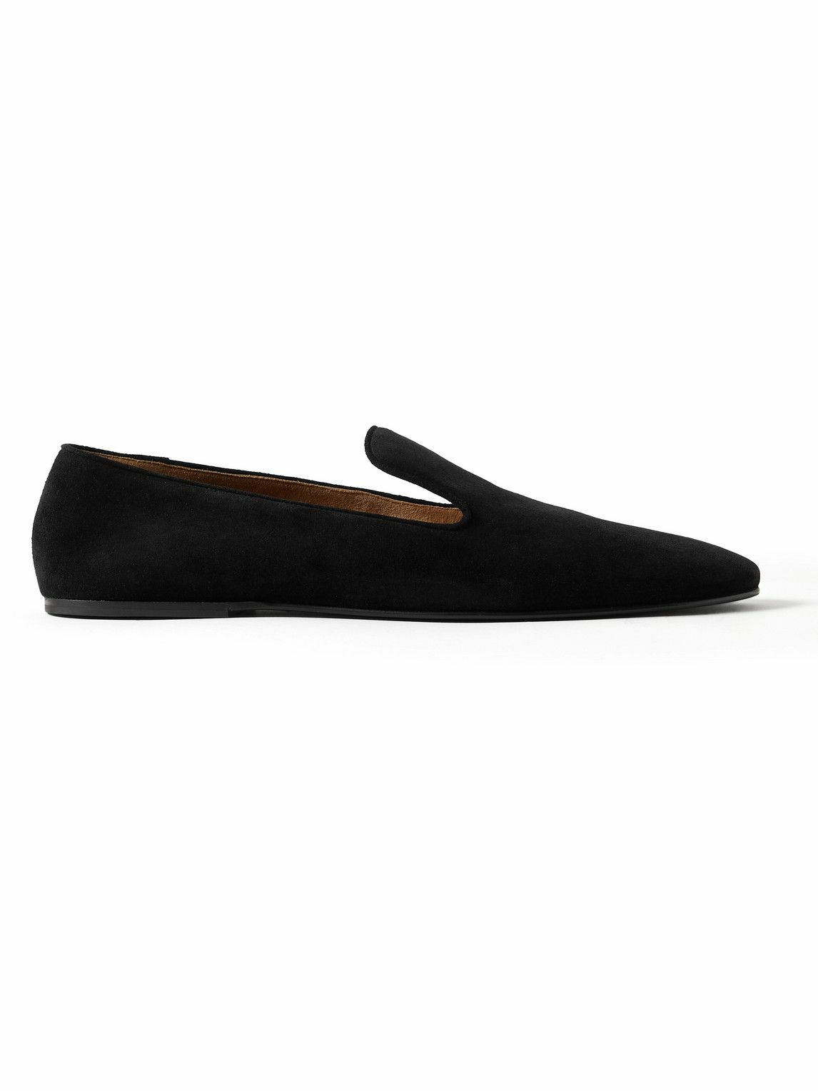 The Row - Brent Suede Loafers - Black The Row