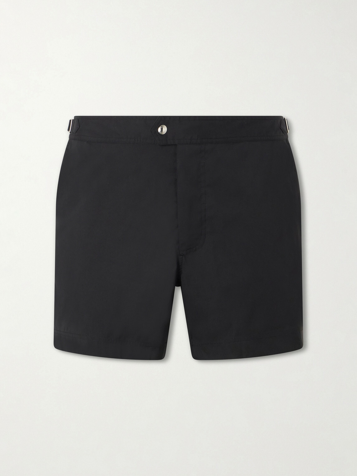 TOM FORD - Straight-Leg Mid-Length Swim Shorts - Black