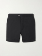 TOM FORD - Straight-Leg Mid-Length Swim Shorts - Black
