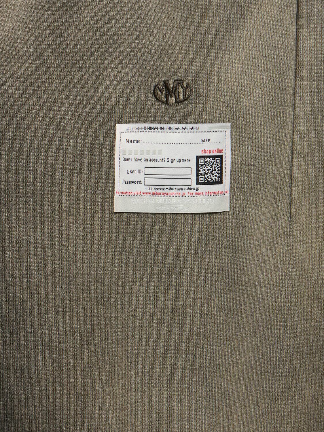 MIHARA YASUHIRO Faded Cotton Wide Leg Sweatpants