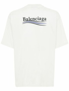 BALENCIAGA - Political Logo Cotton Jersey T-shirt