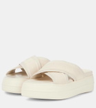 Hogan Skyscraper leather-trimmed platform sandals