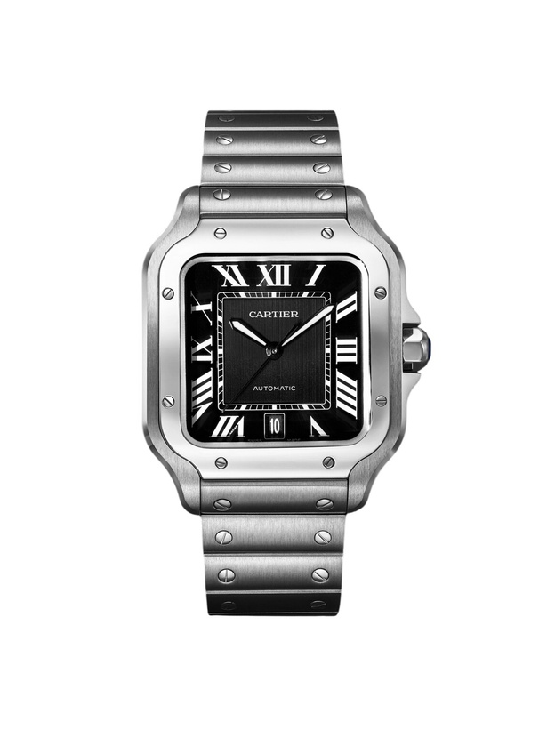 Photo: Cartier - Santos de Cartier Large Automatic 47.5mm Stainless Steel Watch, Ref. No. CRWSSA0096