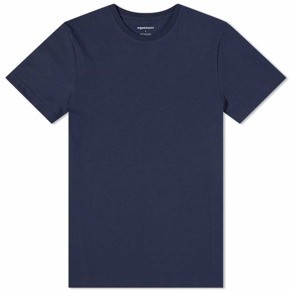 Organic Basics Men's Organic Cotton T-Shirt in Navy ORGANIC BASICS