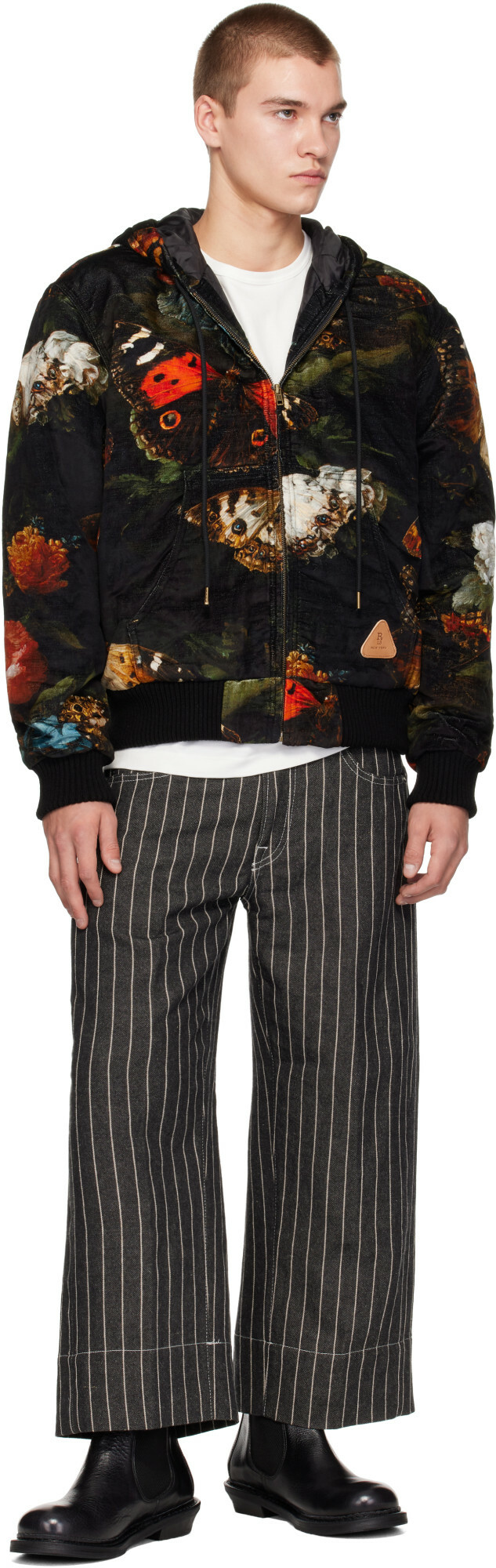 R13 Black Relaxed Workwear Jacket