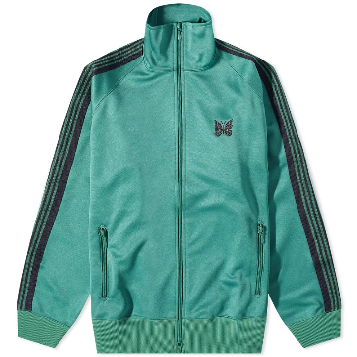 Photo: Needles Men's Poly Smooth Track Jacket in Emerald
