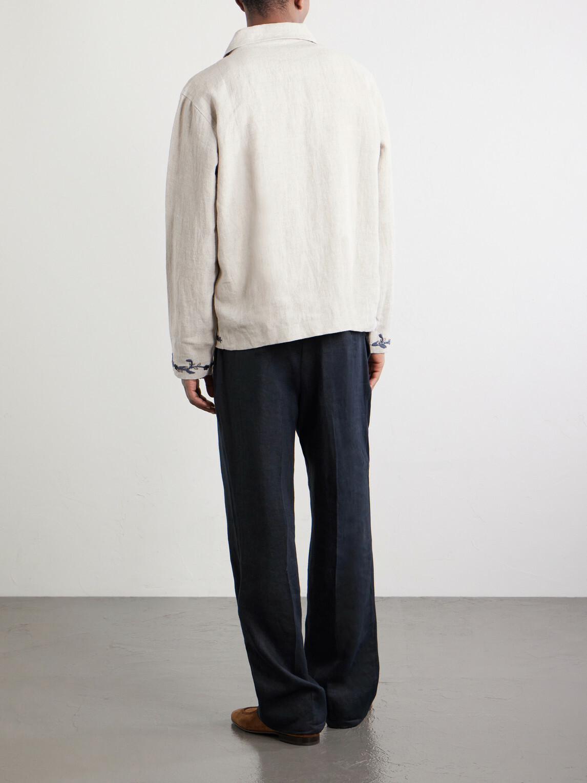 Kartik Research - Bead-embellished Embroidered Linen Jacket - Neutrals