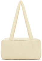 AMOMENTO Off-White Padded Square Shoulder Bag
